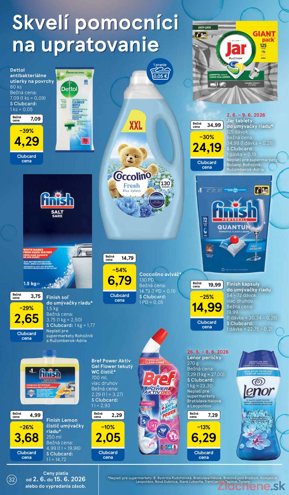 Tesco supermarkety od 3.6. do 9.6.2026