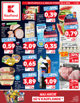 Leták Kaufland 4.6. - 10.6. - Kaufland Veľký Meder