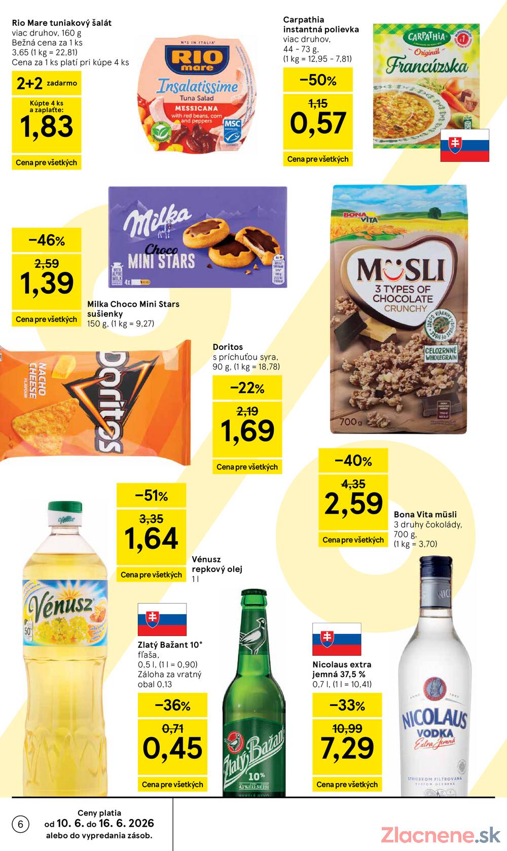 Leták Tesco - Tesco supermarkety od 10.6. do 16.6.2026 - strana 6 Leták Tesco - Tesco supermarkety od 10.6. do 16.6.2026 - strana 6