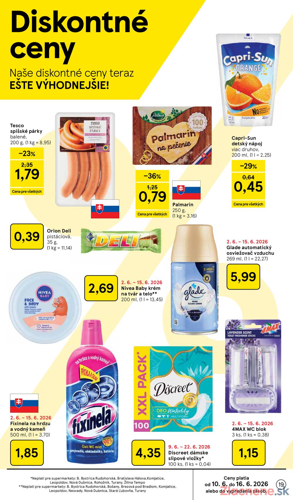 Leták Tesco - Tesco supermarkety od 10.6. do 16.6.2026 - strana 19 Leták Tesco - Tesco supermarkety od 10.6. do 16.6.2026 - strana 19