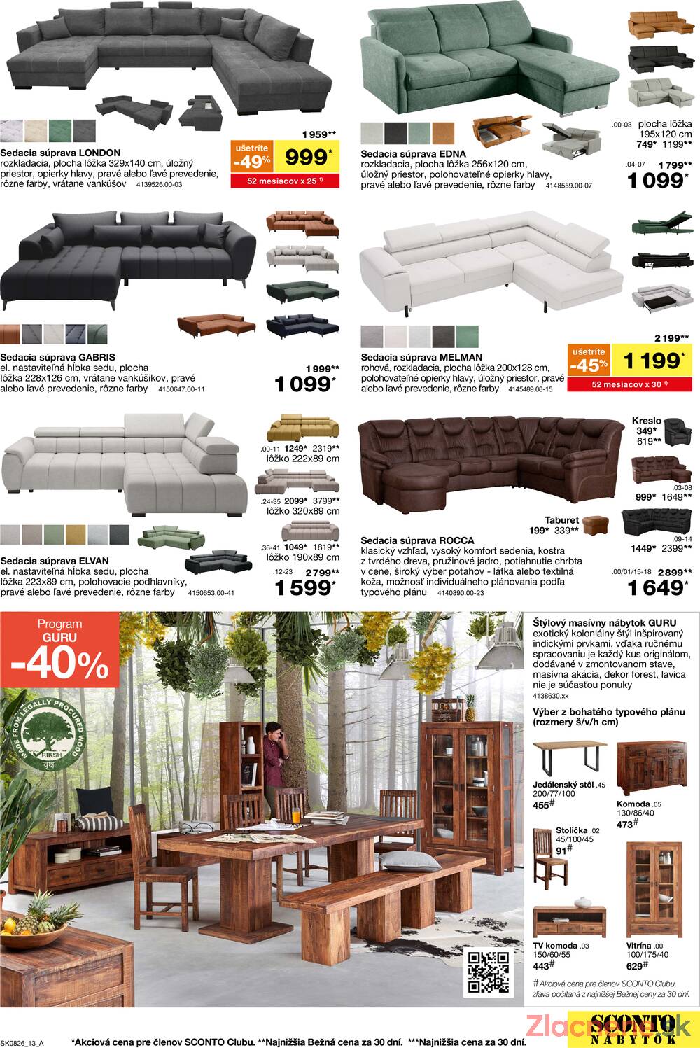 Leták SCONTO nábytok - Sconto nábytok od 17.6. do 14.7.2026 - strana 13 Leták SCONTO nábytok - Sconto nábytok od 17.6. do 14.7.2026 - strana 13