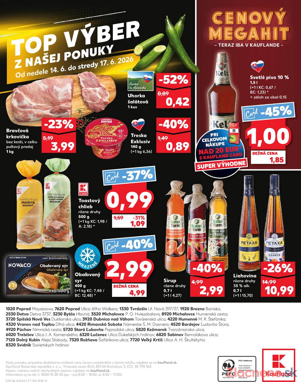 Kaufland 11.6. - 17.6. - Kaufland Bardejov