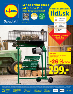 Leták Lidl Online Magazín do 21.6.