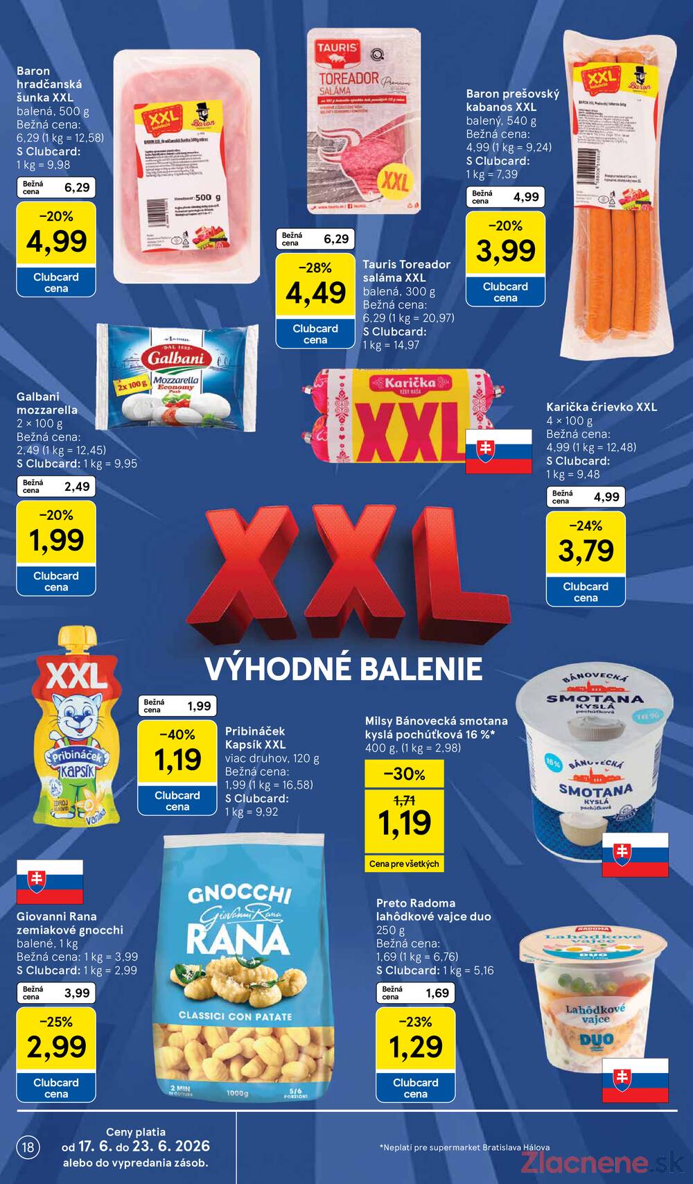 Tesco supermarkety od 17.6. do 23.6.2026