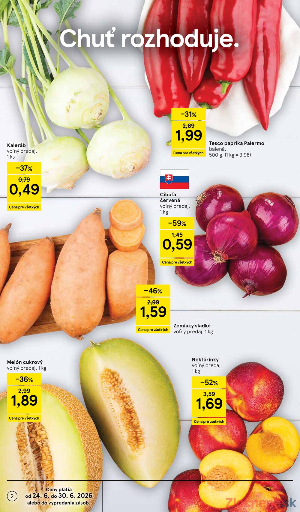 Tesco supermarkety od 24.6. do 30.6.2026