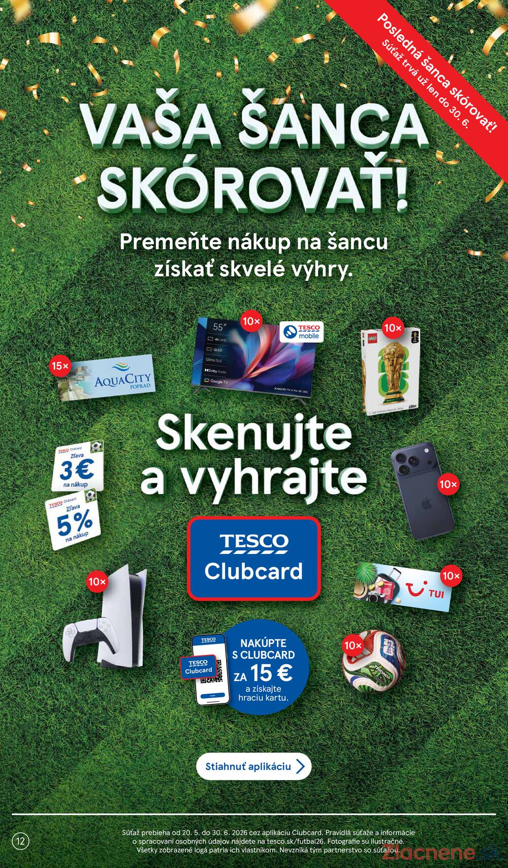 Tesco supermarkety od 24.6. do 30.6.2026