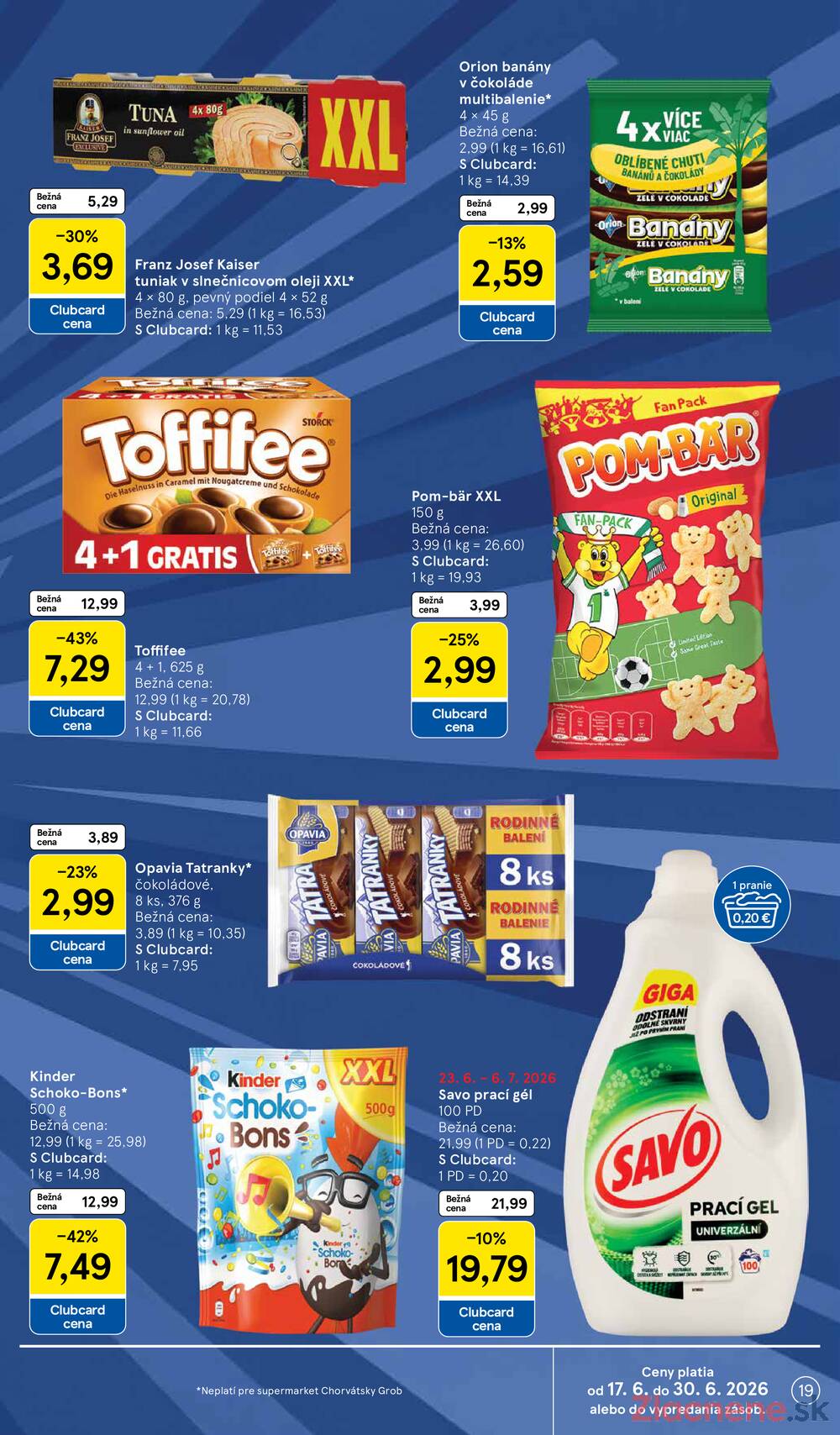 Tesco supermarkety od 24.6. do 30.6.2026