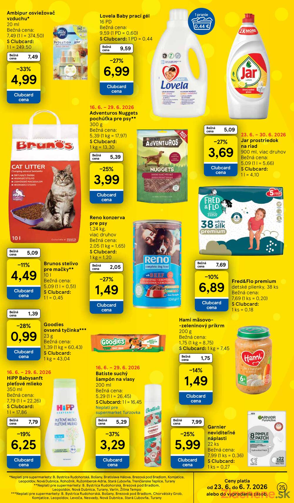 Tesco supermarkety od 24.6. do 30.6.2026