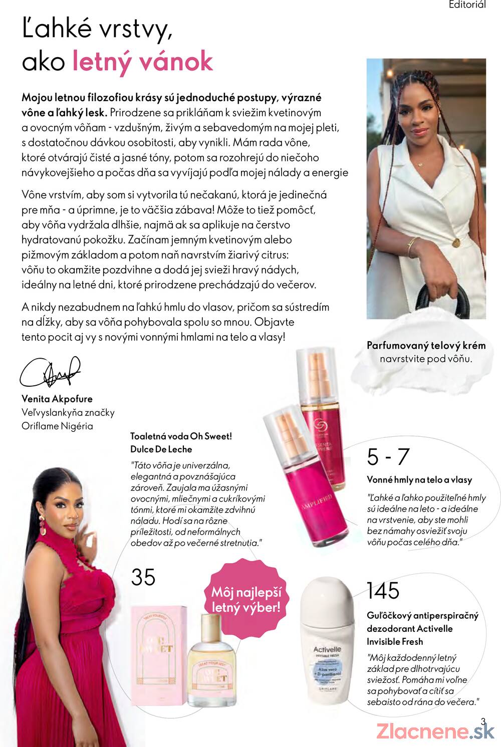 Leták Oriflame - Oriflame do 7.7. - strana 3 Leták Oriflame - Oriflame do 7.7. - strana 3