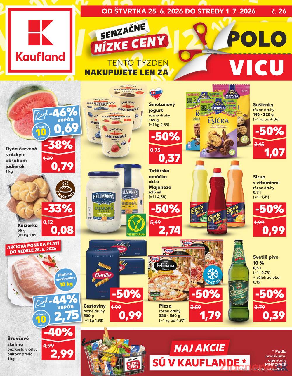 Leták Kaufland - Kaufland 25.6. - 1.7. - Kaufland Sereď - strana 1