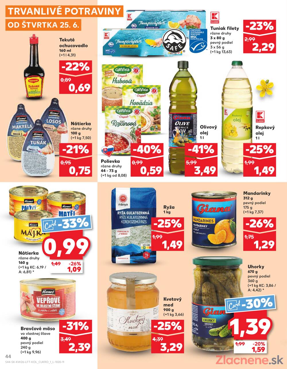 Kaufland 25.6. - 1.7. - Kaufland Sereď