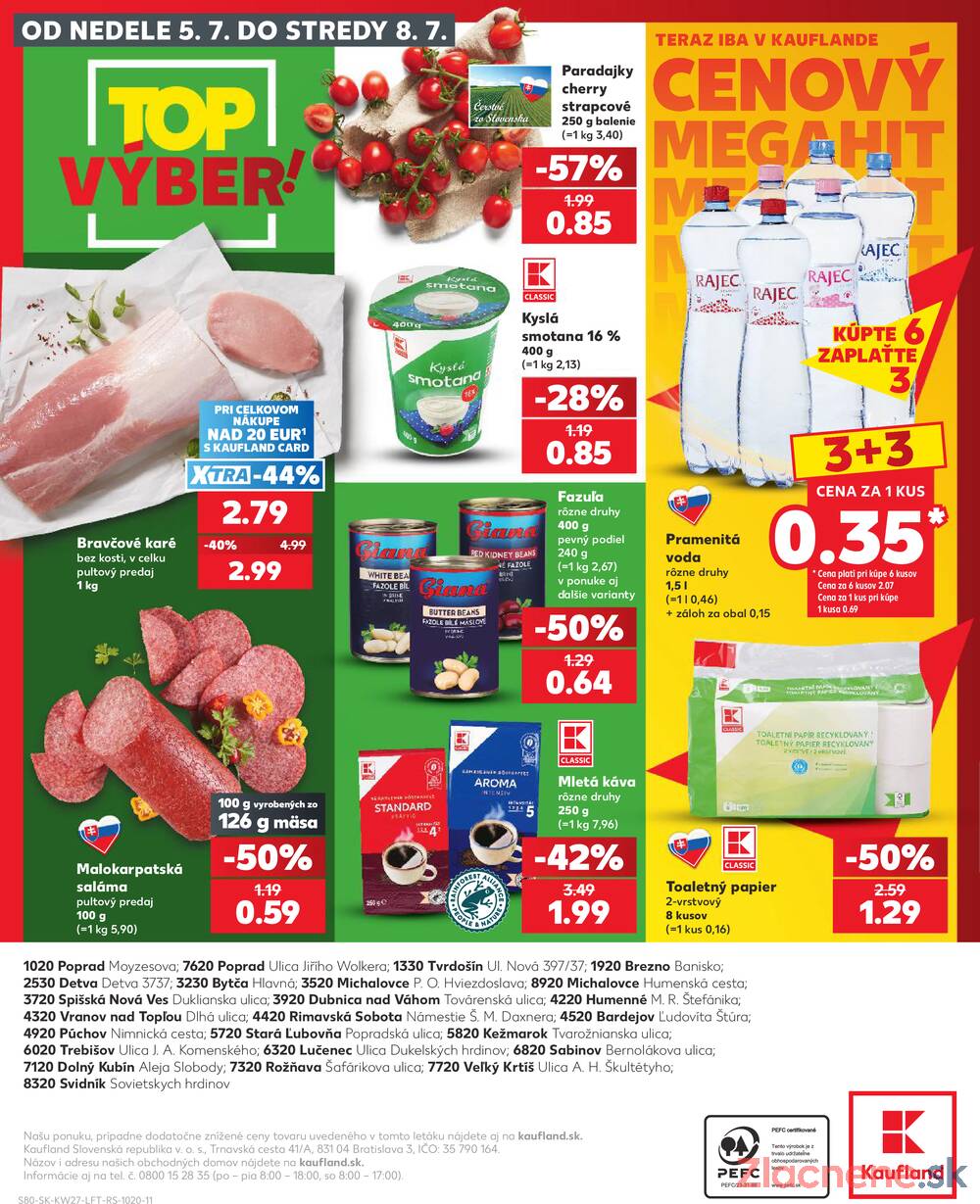 Kaufland 2.7. - 8.7. - Kaufland Bytča