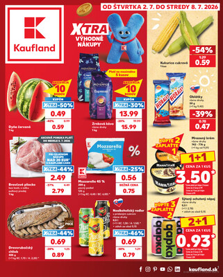 Leták Kaufland 2.7. - 8.7. - Kaufland Ružomberok