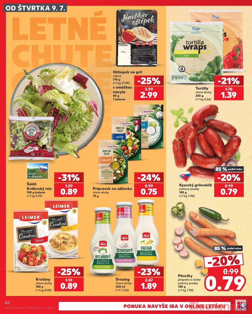 Kaufland 9.7. - 15.7. - Kaufland Vranov nad Topľou