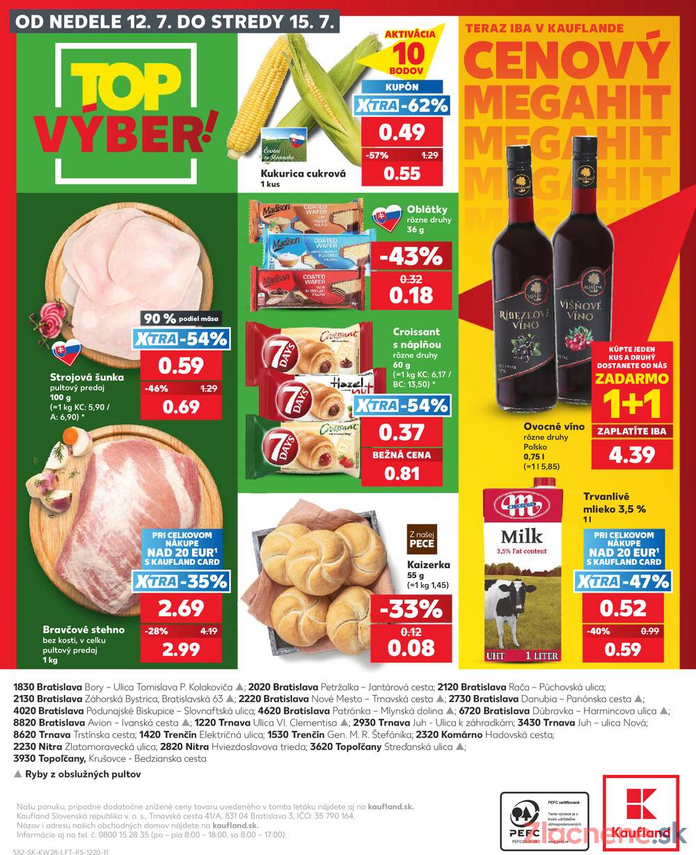 Kaufland 9.7. - 15.7. - Kaufland Bratislava - Bory