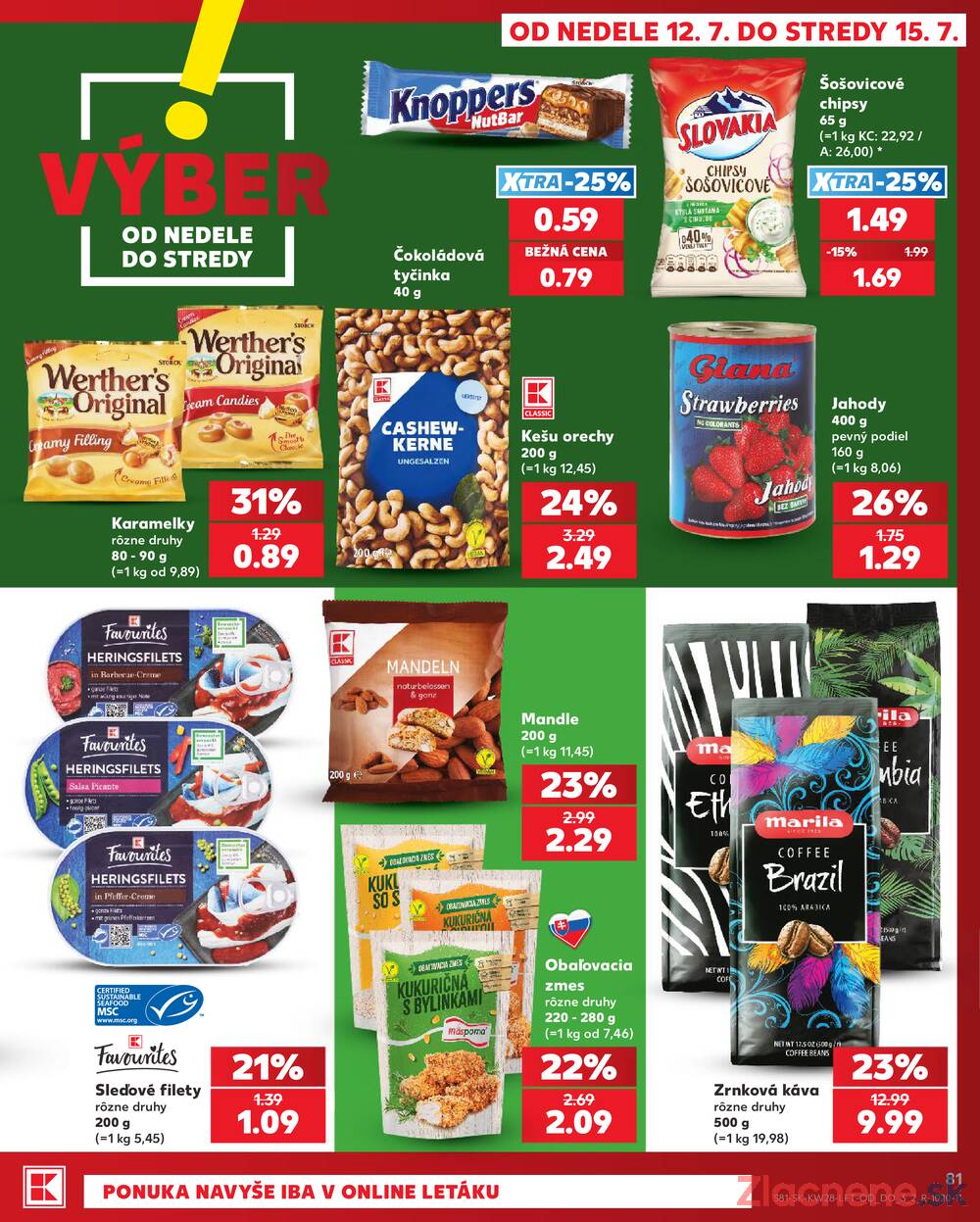 Leták Kaufland - Kaufland 9.7. - 15.7. - Kaufland Trnava - Trstínska cesta - strana 81