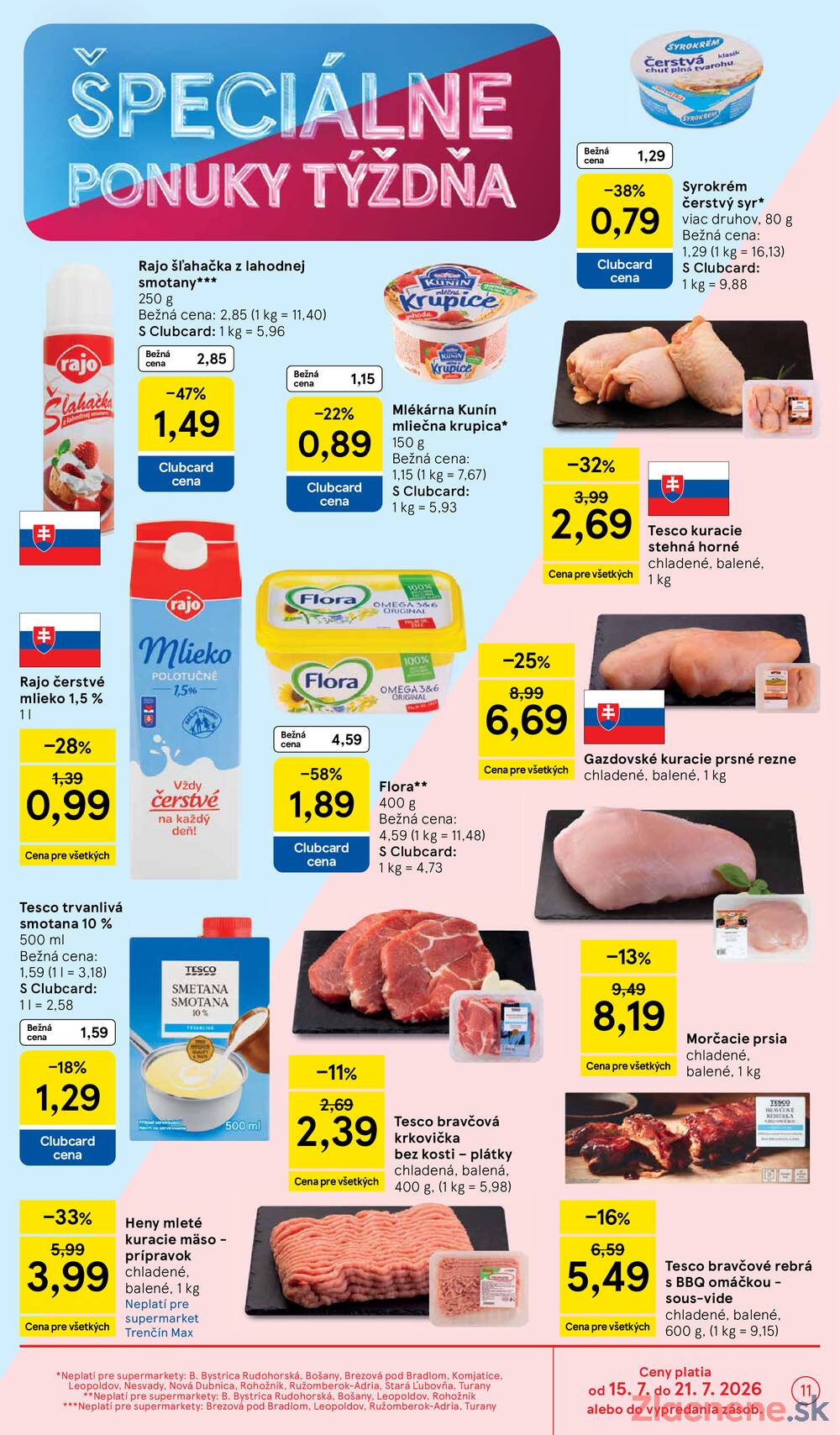 Leták Tesco - Tesco supermarkety od 15.7. do 21.7.2026 - strana 11 Leták Tesco - Tesco supermarkety od 15.7. do 21.7.2026 - strana 11