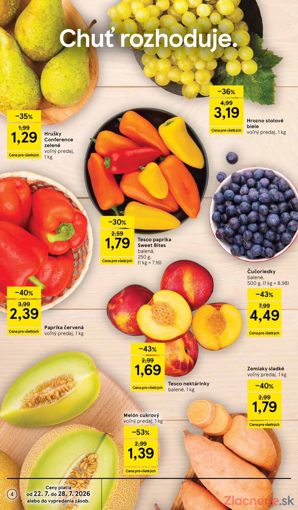 Leták Tesco - Tesco hypermarkety 22.7. - 28.7. - strana 4 Leták Tesco - Tesco hypermarkety 22.7. - 28.7. - strana 4