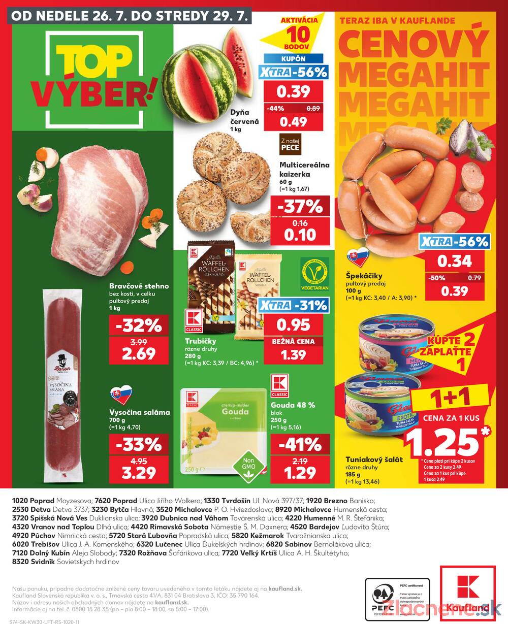 Leták Kaufland - Kaufland 23.7. - 29.7. - Kaufland Humenné - strana 74