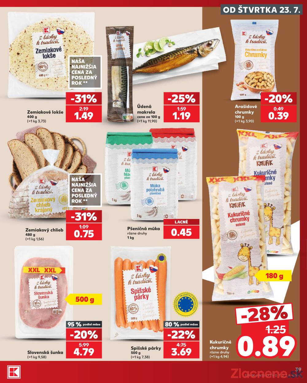 Leták Kaufland - Kaufland 23.7. - 29.7. - Kaufland Dunajská Streda - strana 39