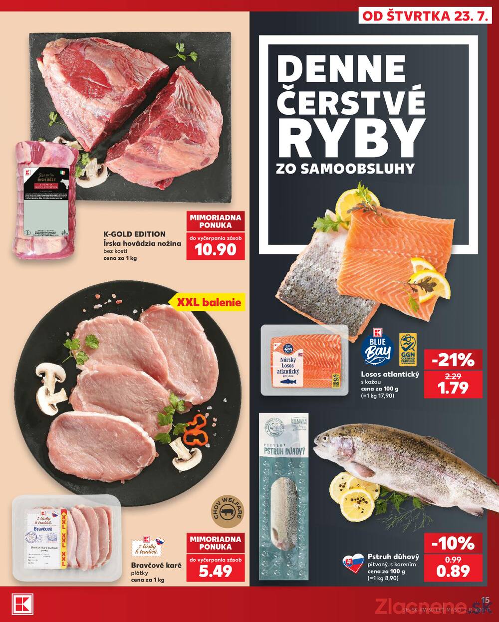 Leták Kaufland - Kaufland 23.7. - 29.7. - Kaufland  Bratislava - Zahorska Bystrica - strana 15