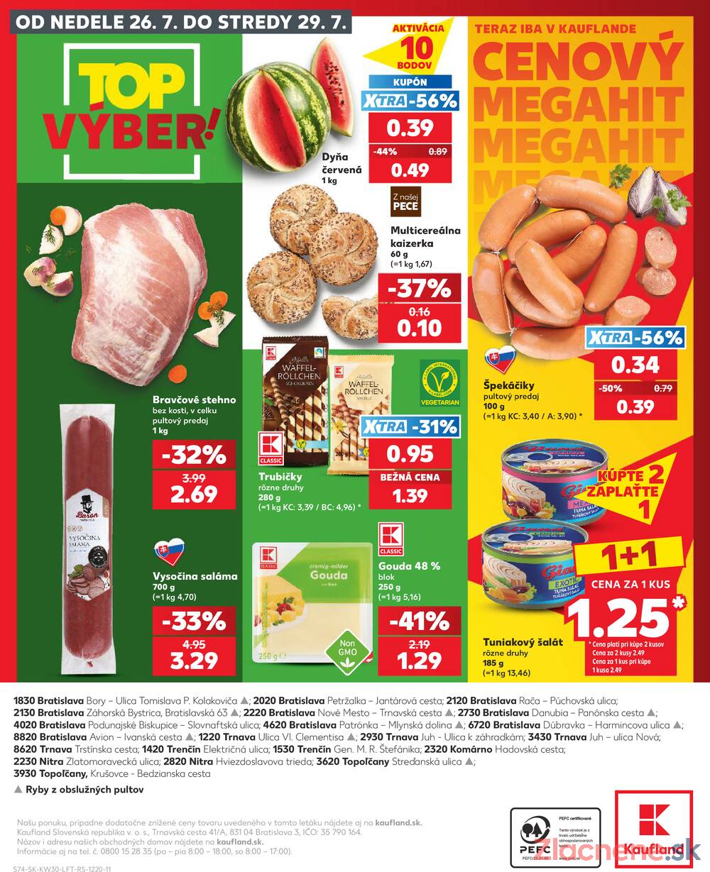 Kaufland 23.7. - 29.7. - Kaufland Trnava - Juh - Bratislavská