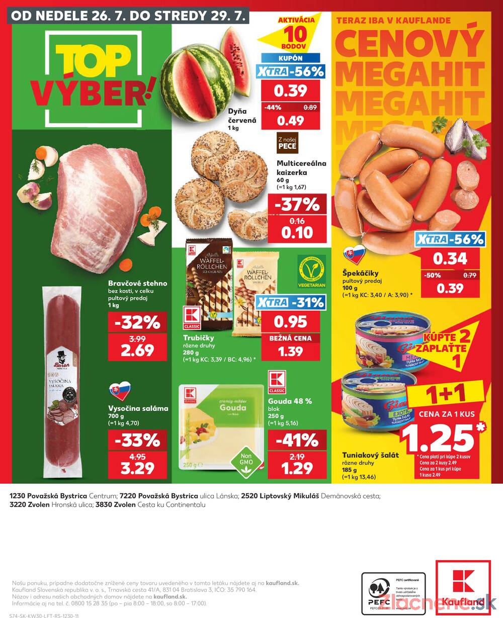 Leták Kaufland - Kaufland 23.7. - 29.7. - Kaufland Zvolen - strana 74