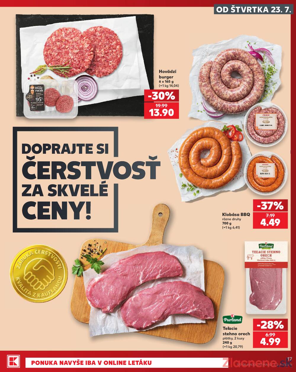 Leták Kaufland - Kaufland 23.7. - 29.7. - Kaufland Považská Bystrica - Centrum - strana 17