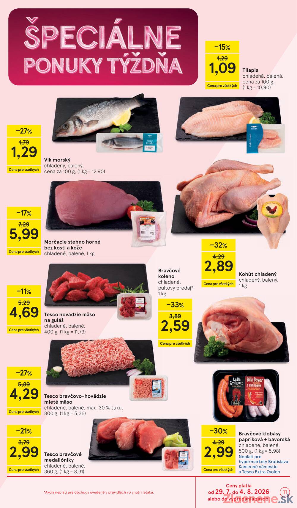 Tesco hypermarkety 29.7. - 4.8.