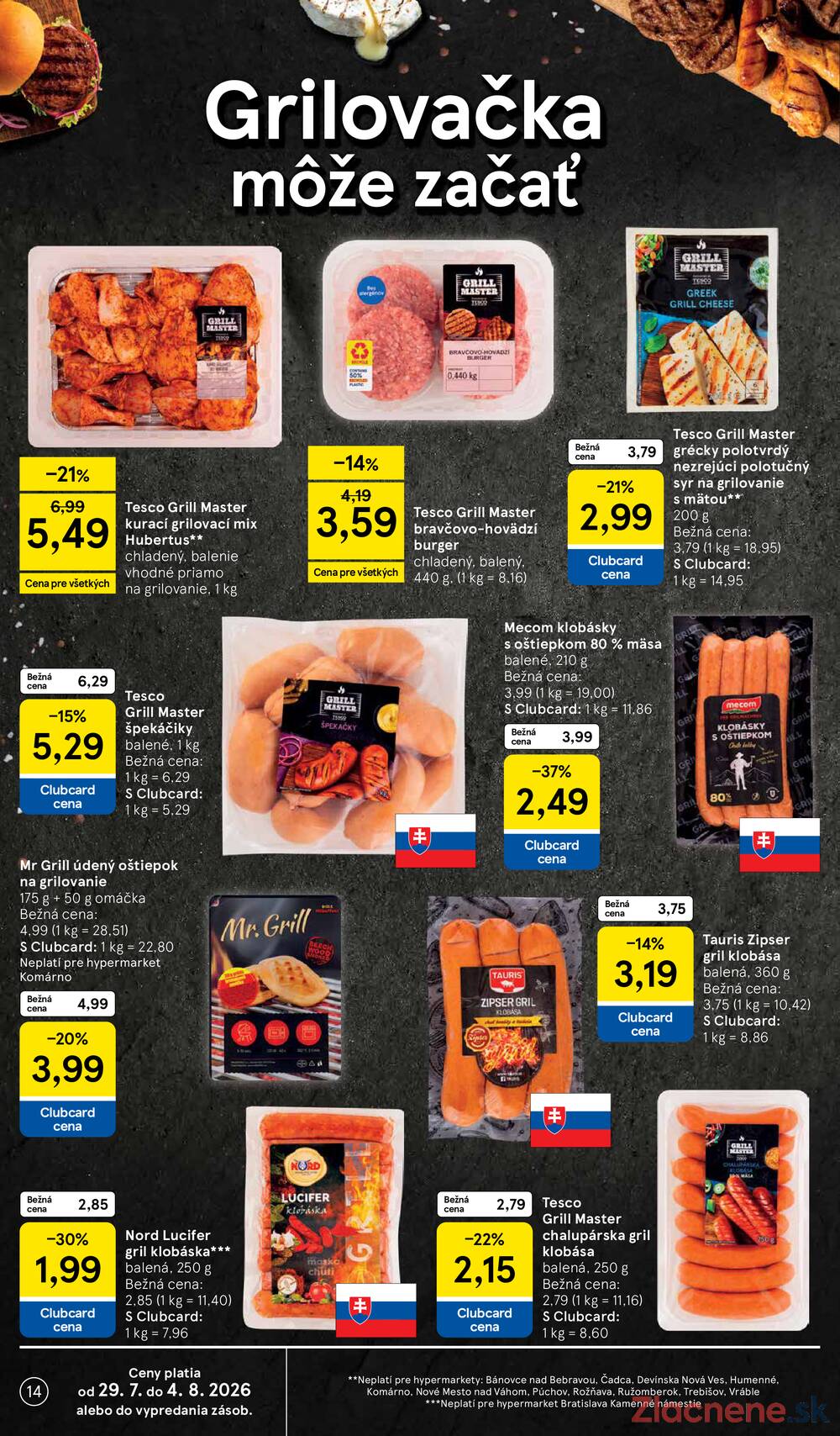 Tesco hypermarkety 29.7. - 4.8.