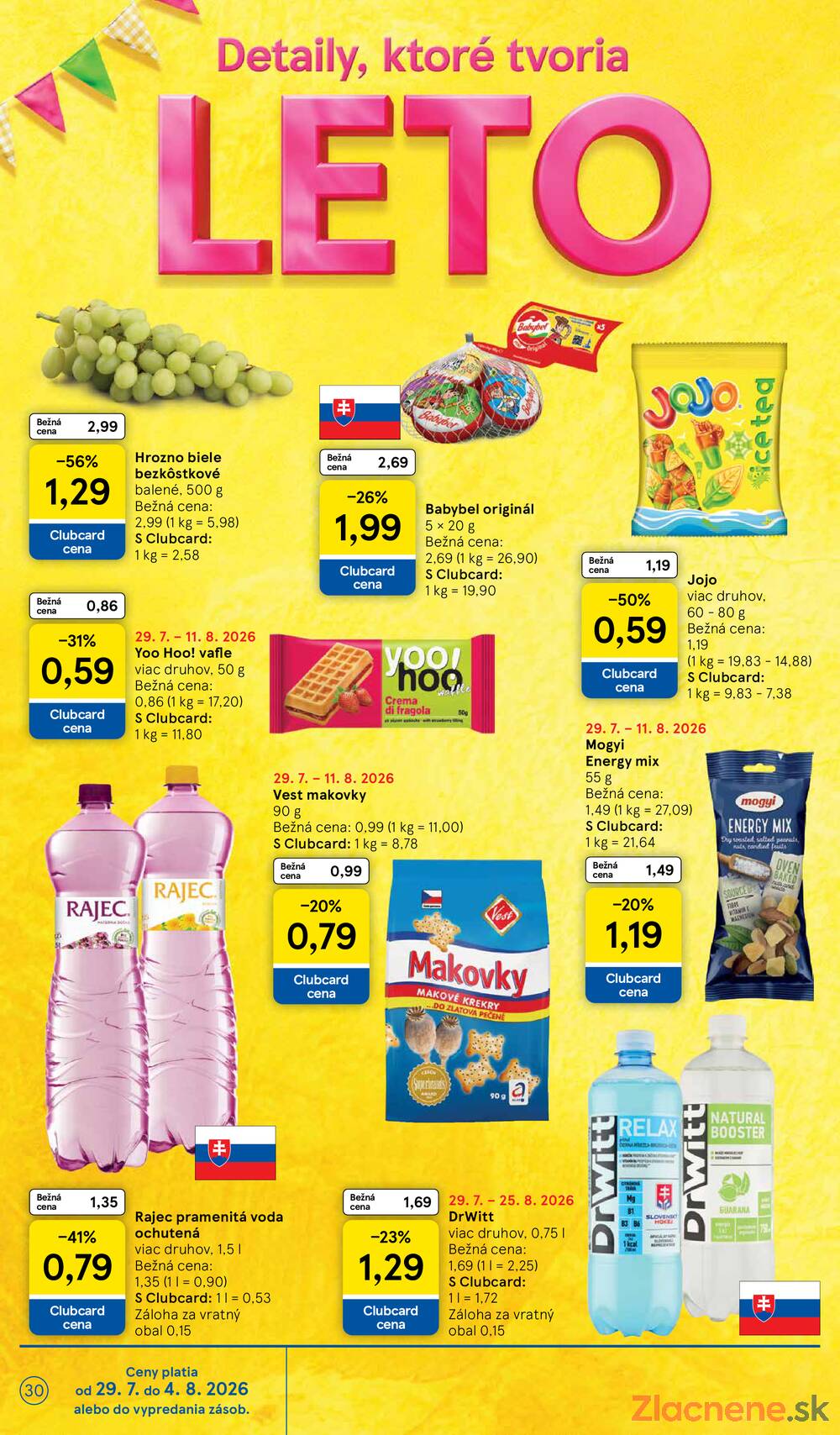 Tesco hypermarkety 29.7. - 4.8.
