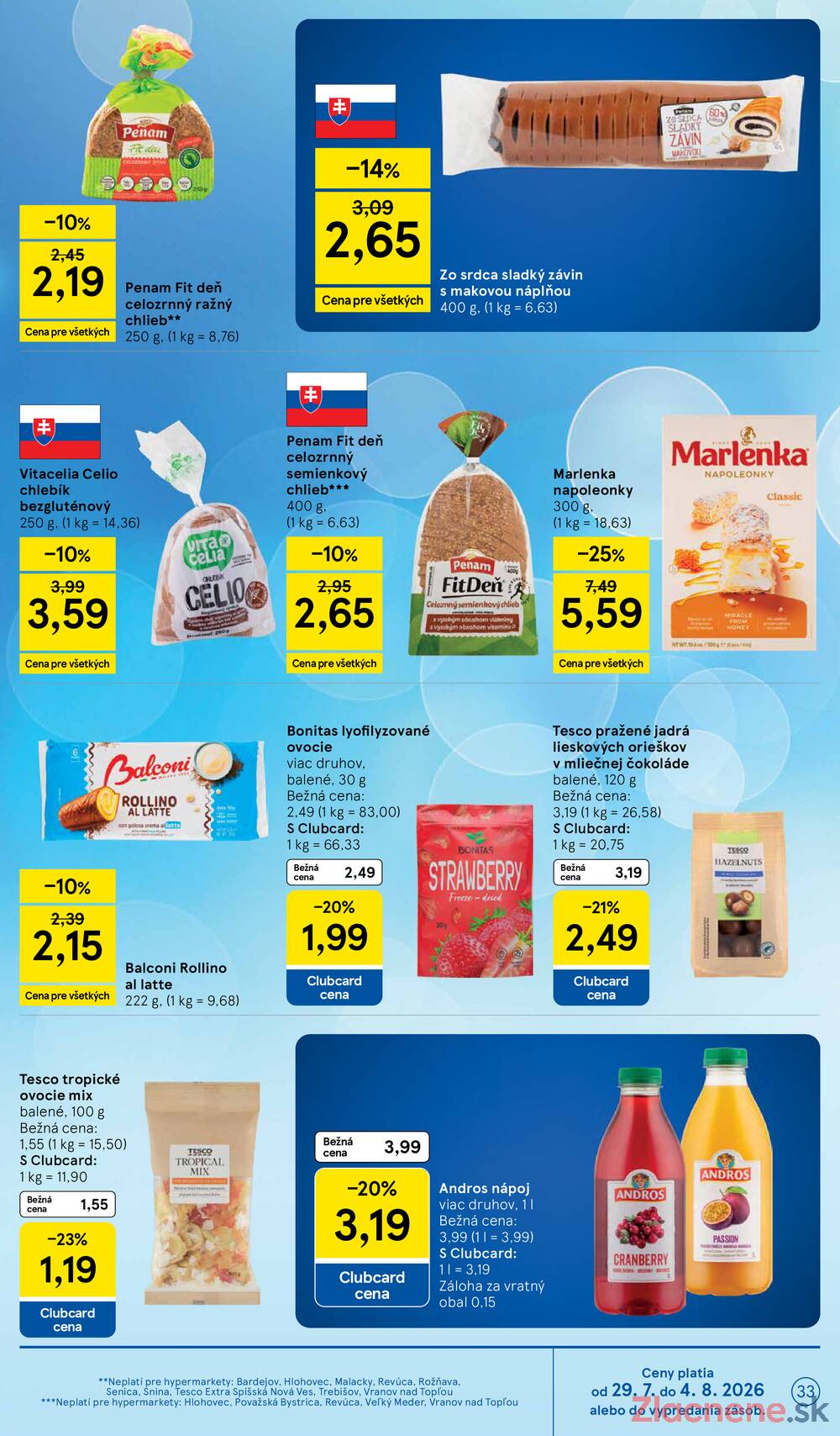 Tesco hypermarkety 29.7. - 4.8.