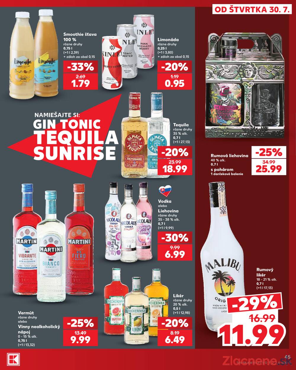 Leták Kaufland - Kaufland 30.7. - 5.8. - Kaufland Humenné - strana 45 Leták Kaufland - Kaufland 30.7. - 5.8. - Kaufland Humenné - strana 45