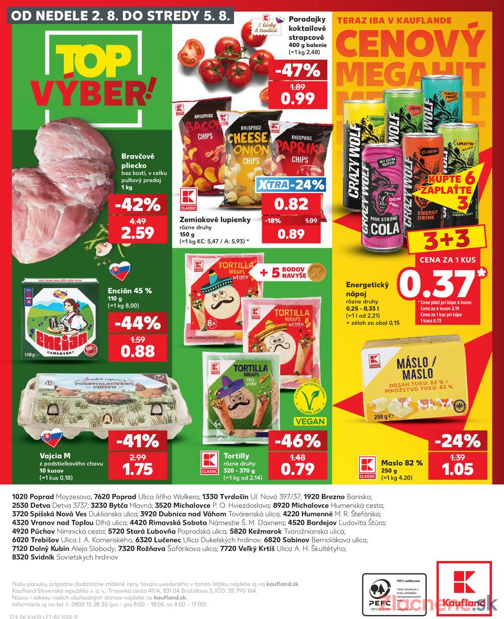 Kaufland 30.7. - 5.8. - Kaufland Trebišov