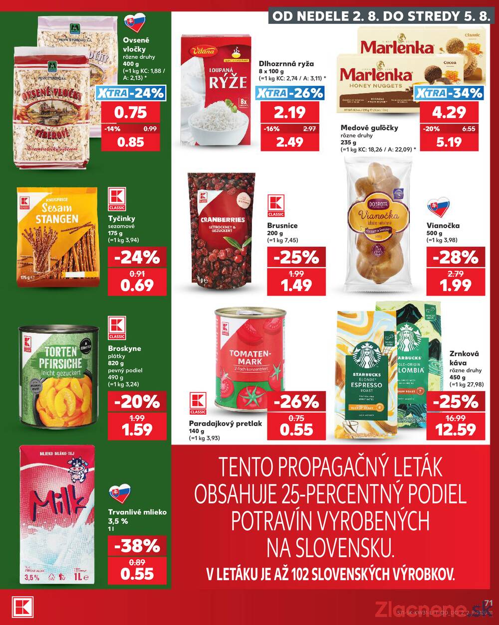 Leták Kaufland - Kaufland 30.7. - 5.8. - Kaufland Rožňava - strana 71 Leták Kaufland - Kaufland 30.7. - 5.8. - Kaufland Rožňava - strana 71