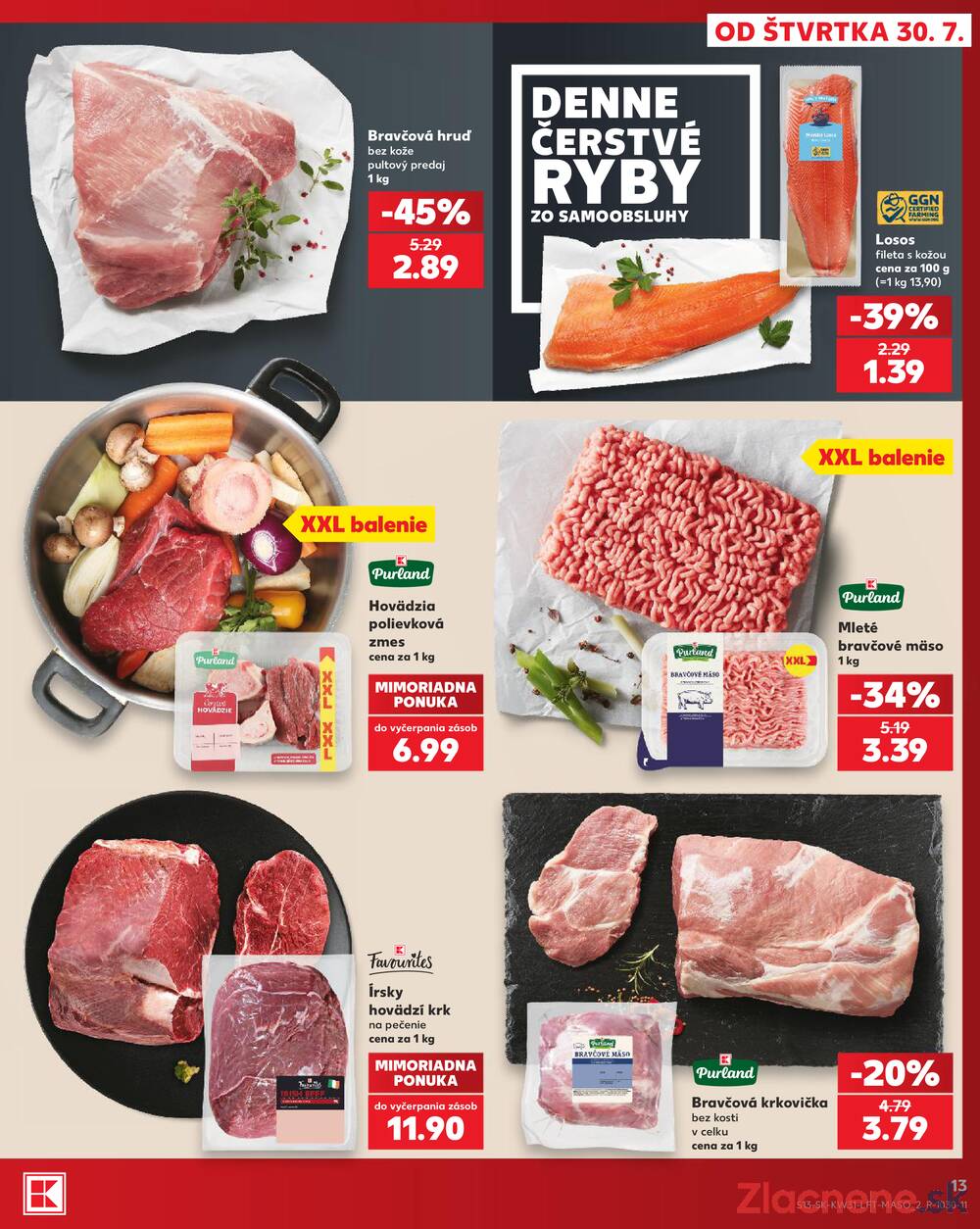 Leták Kaufland - Kaufland 30.7. - 5.8. - Kaufland Dunajská Streda - strana 13 Leták Kaufland - Kaufland 30.7. - 5.8. - Kaufland Dunajská Streda - strana 13