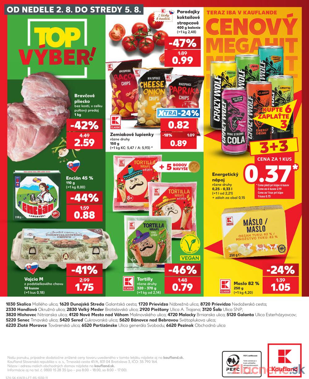 Leták Kaufland - Kaufland 30.7. - 5.8. - Kaufland Dunajská Streda - strana 74 Leták Kaufland - Kaufland 30.7. - 5.8. - Kaufland Dunajská Streda - strana 74