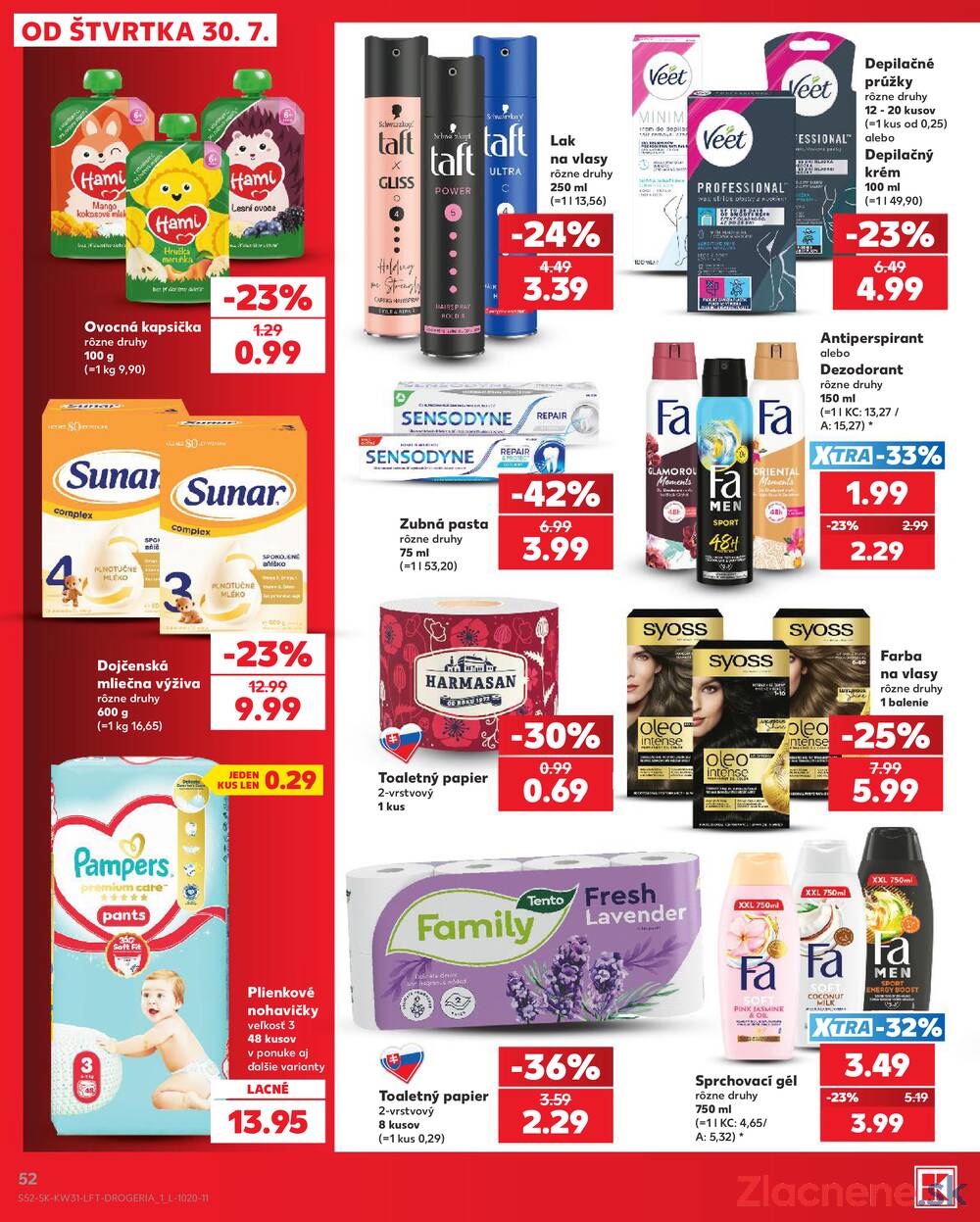 Leták Kaufland - Kaufland 30.7. - 5.8. - Kaufland Prievidza (Necpaly) - strana 52 Leták Kaufland - Kaufland 30.7. - 5.8. - Kaufland Prievidza (Necpaly) - strana 52
