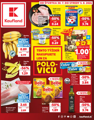 Leták Kaufland 30.7. - 5.8. - Kaufland Trnava - Nová ul.