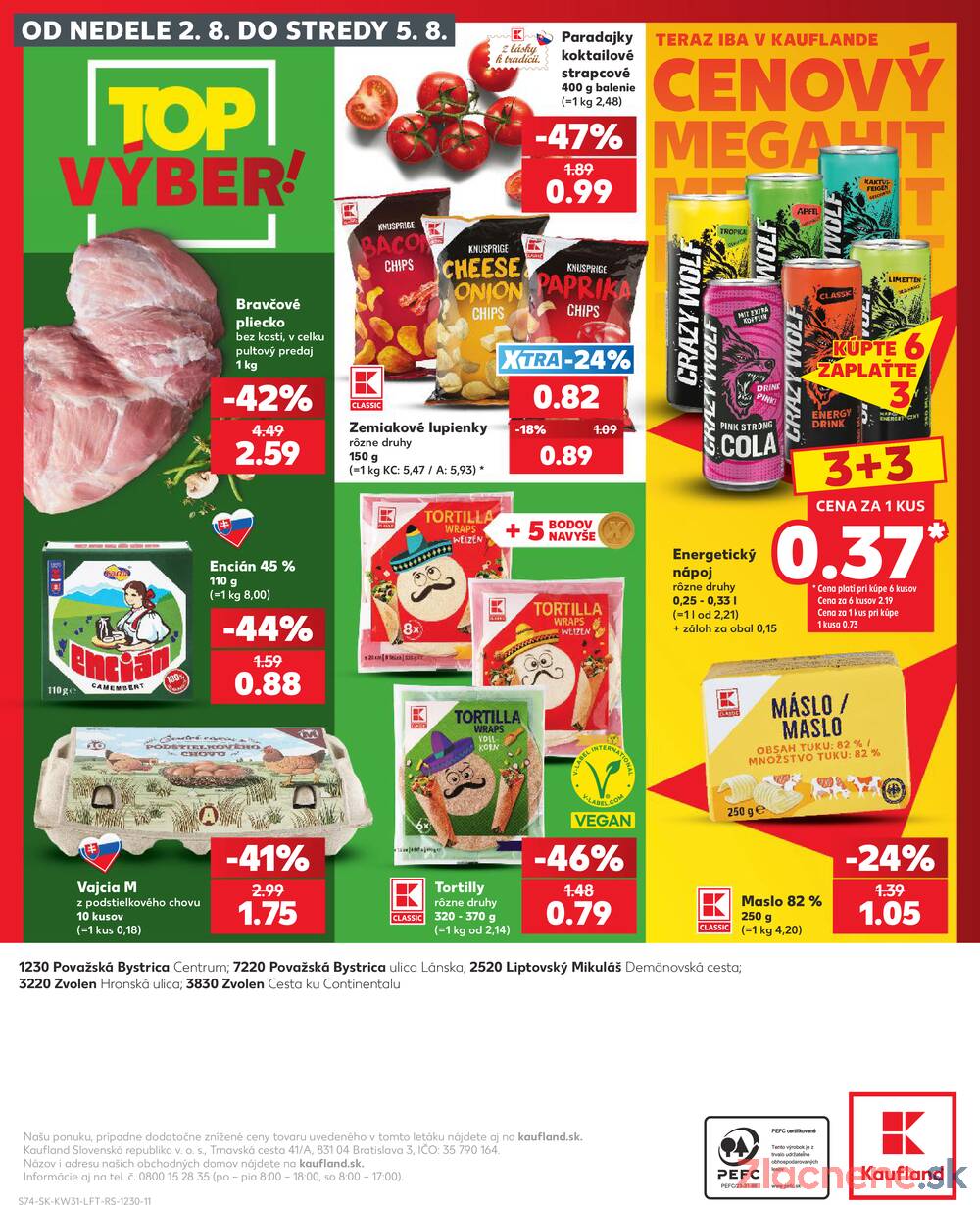 Kaufland 30.7. - 5.8. - Kaufland Liptovský Mikuláš