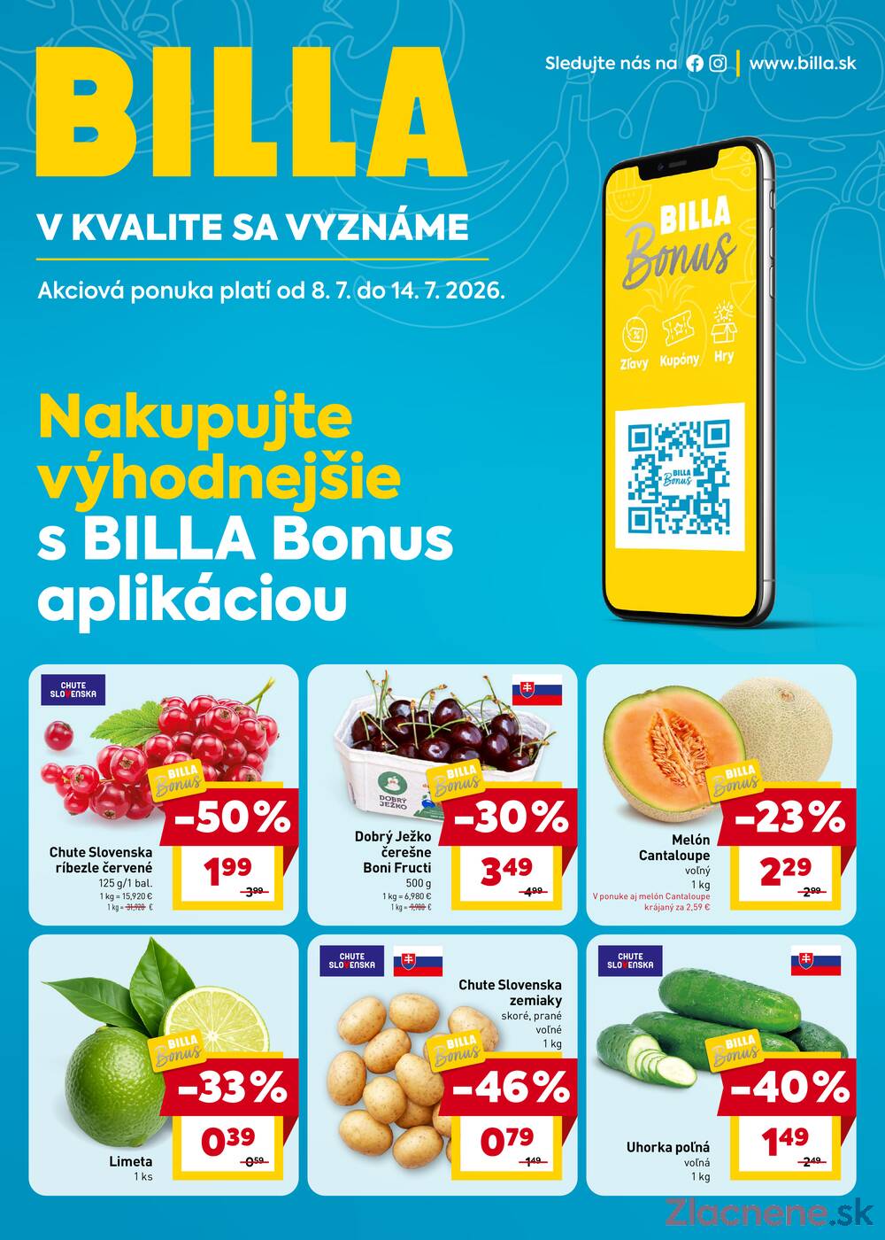 BILLA Bonus leták do 4.8.