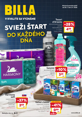 Leták BILLA Cleaning do 8.9.