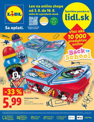 Leták Lidl Online Magazín do 16.8.