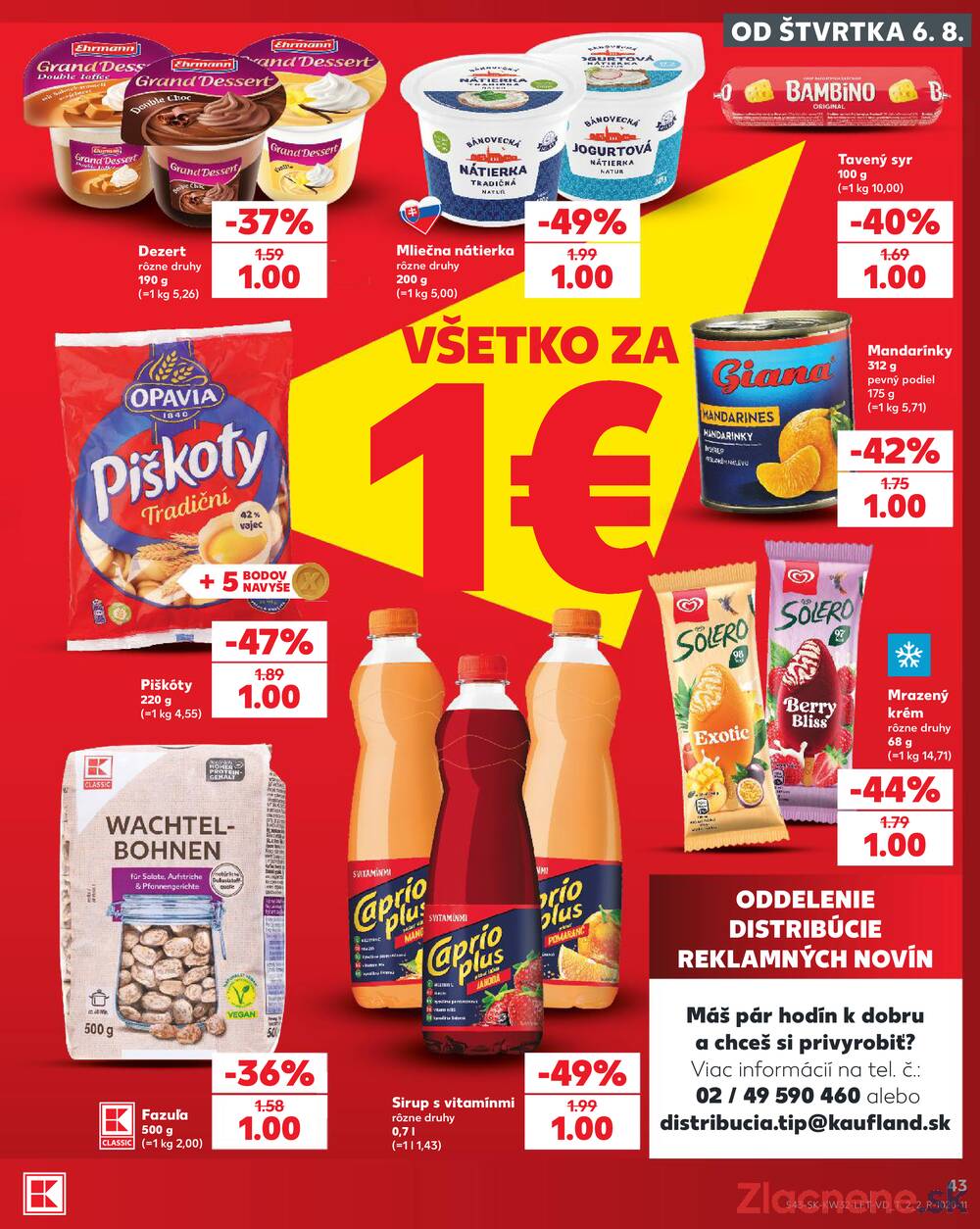 Kaufland 6.8. - 12.8. - Kaufland Poprad - Jiřího Wolkera