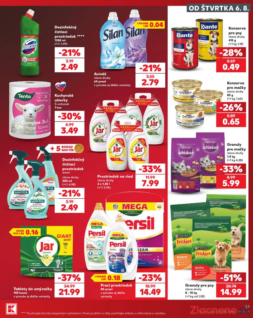 Kaufland 6.8. - 12.8. - Kaufland Poprad - Jiřího Wolkera