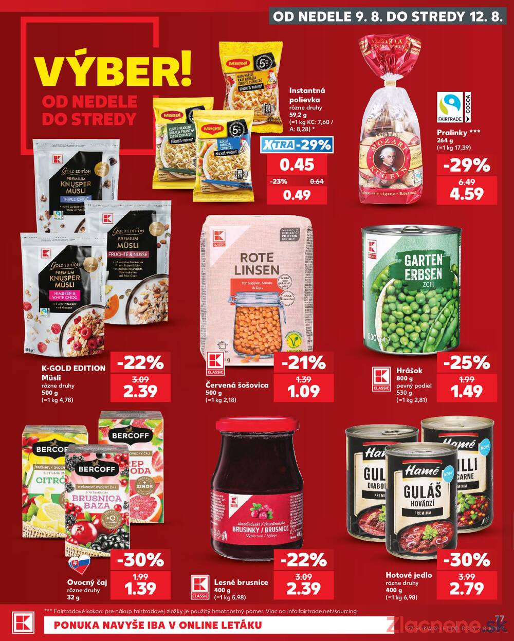 Kaufland 6.8. - 12.8. - Kaufland Poprad - Jiřího Wolkera