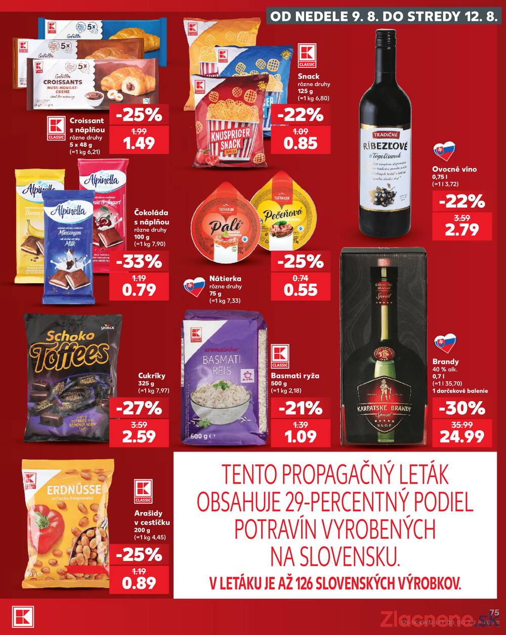 Kaufland 6.8. - 12.8. - Kaufland Piešťany