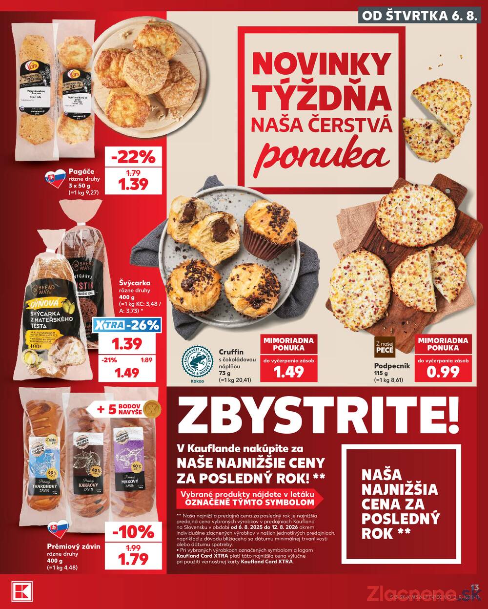 Leták Kaufland - Kaufland 6.8. - 12.8. - Kaufland Bratislava Danubia – Panónska cesta - strana 13