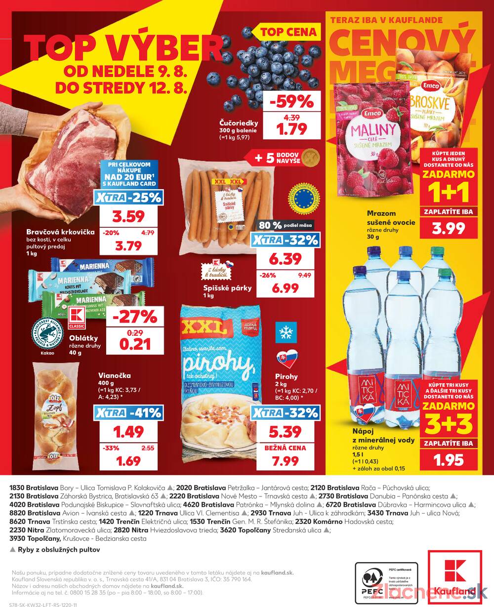 Kaufland 6.8. - 12.8. - Bratislava-Patrónka