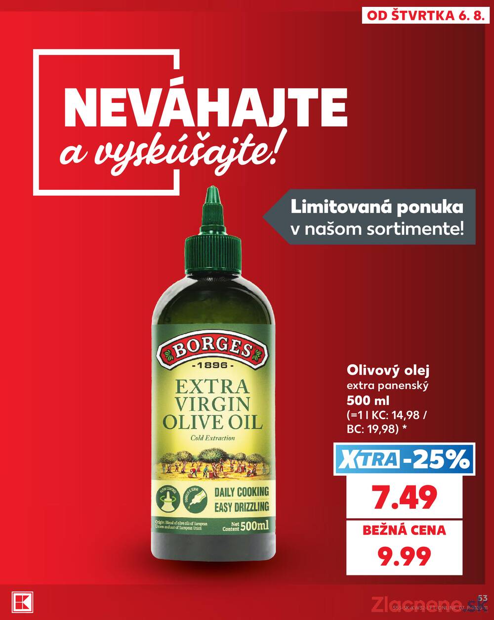 Kaufland 6.8. - 12.8. - Kaufland Ružomberok